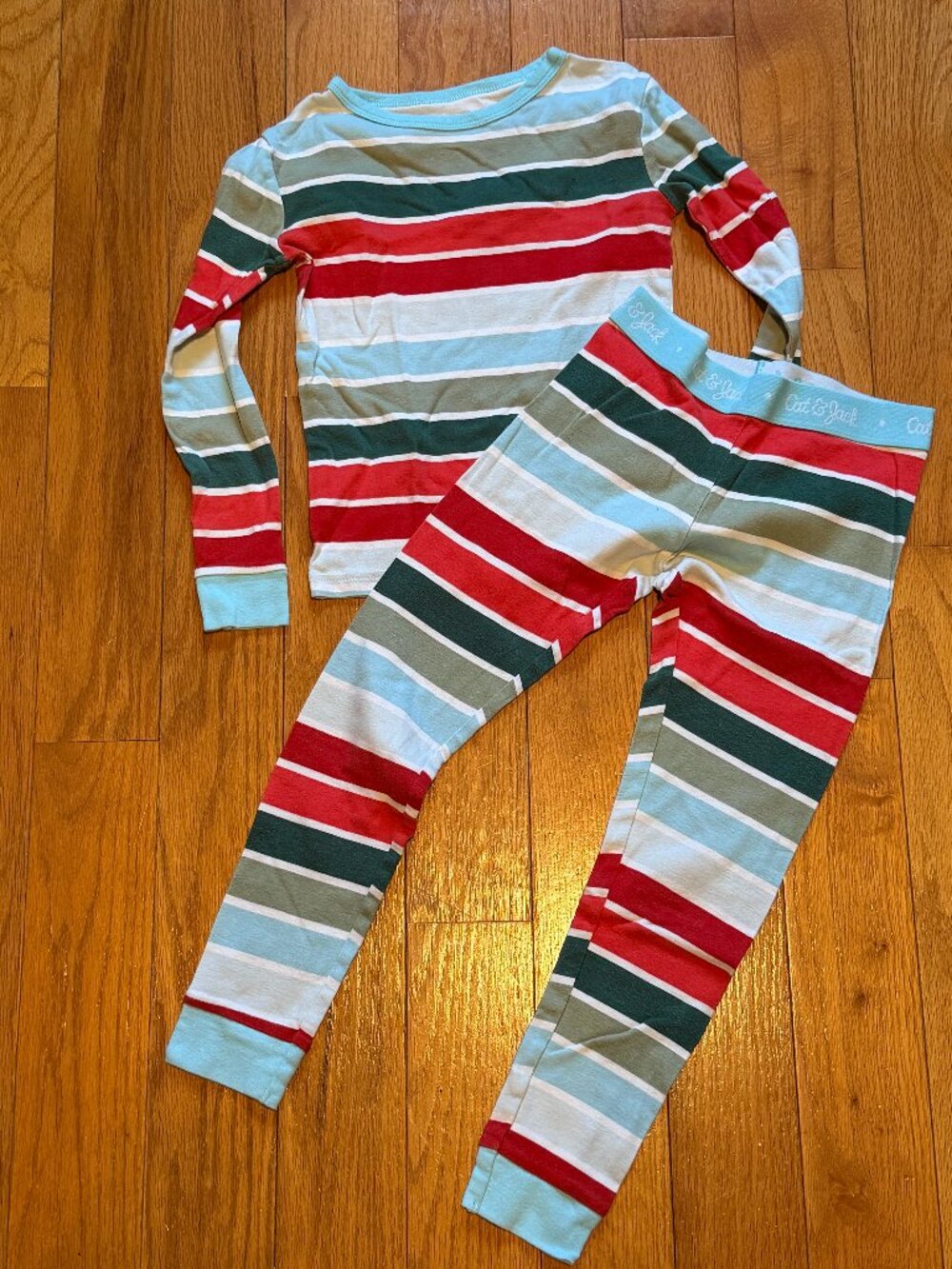 Cat & Jack Holiday Striped Pajamas